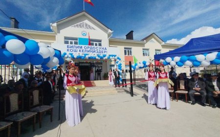 Ысык-Көл районунун Семеновка айылында жаңы заманбап мектеп ишке берилди.