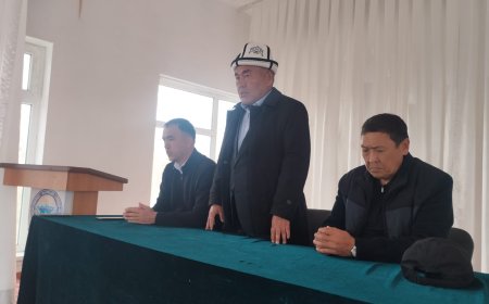 Ысык-Көл райондук мамлекеттик администрациясынын башчысы-аким Жапарбек Ормонов Бактуу-Долоноту айылынын жергиликтүү тургундары менен жеринде барып жолукту.
